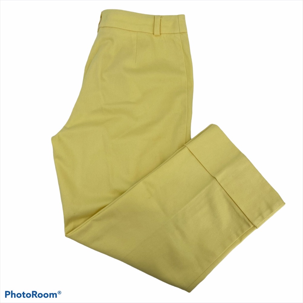 Tribal Women Sz 6 Capri Cuffed Pants  Yellow Soft